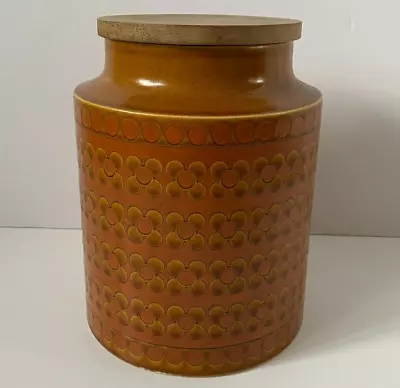 Buy Vintage Hornsea Pottery Saffron Large Storage Jar Lidded Height 20cm 1970s • 19.99£
