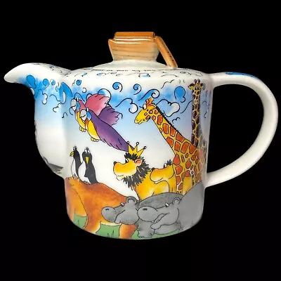 Buy PAUL CARDEW Noah’s Ark Ceramic Teapot 2008 Animal Design Multicolor New 5”x6.5” • 33.52£