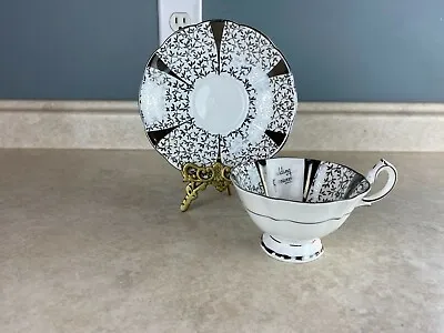 Buy Queen Anne Silver Lace Wedding Fine Bone China  Tea Cup And Saucer Set • 14.09£