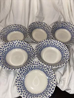 Buy English Ironstone Tableware Provence Blue 6 3/8  Coupe Cereal Bowl Set Of 6 • 57.90£