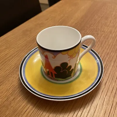 Buy Clarice Cliff Centenary Coffee Cup & Saucer By Wedgwood Cafe Chic ‘Summerhouse’ • 25£