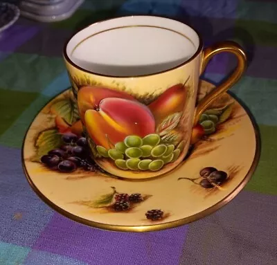Buy Aynsley Orchard Gold Coffee Cup And Saucer • 20£