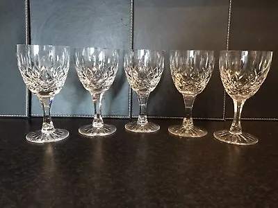Buy Set Of 5 Vintage Stuart Crystal Wine Glasses Heavy Items  • 18£