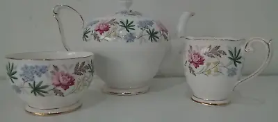 Buy Queen Anne Verona Teapot Milk Jug & Sugar Bowl Vintage • 20£