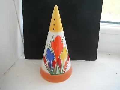 Buy CLARICE CLIFF   CROCUS   SUGAR SHAKER  By  MOORLAND POTTERY- SUPER CONDITION • 35£