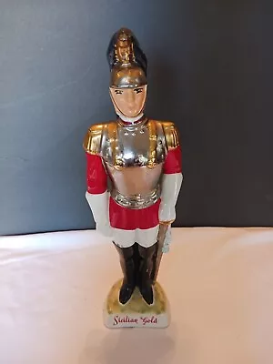Buy Vintage Sicilian Gold  Soldier Royal Guard  Decanter Coranetti Italy 19  Tall • 70.74£