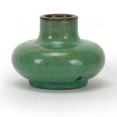 Buy WJW Walley Pottery Green Blue Flambe Glaze Cabinet Vase Arts & Crafts • 469.44£