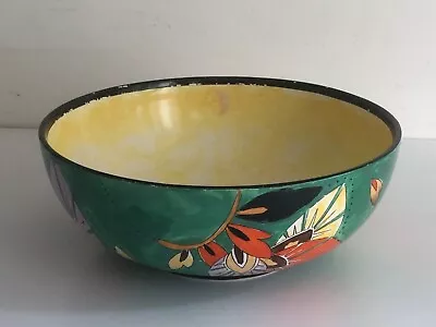 Buy Vintage Art Deco S.Hancock & Sons  Corona Ware Hand Painted 'Tissure' Fruit Bowl • 55£