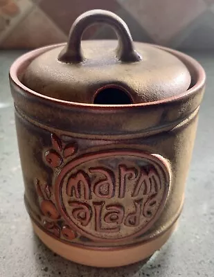 Buy Vintage Tremar Cornish Studio Pottery Stoneware Marmalade Jar With Lid 1970's • 6.50£
