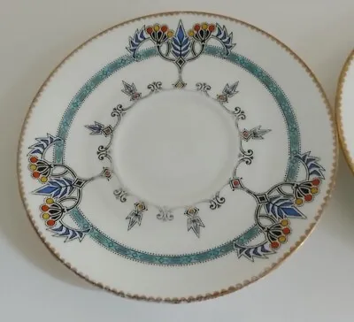 Buy Couldron China Art Deco Saucers T7438 6.5 Inch • 3£