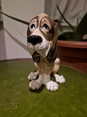 Buy Szeiler Studio Sitting Slouching Dog Bloodhound 4½  Inches Height • 15£