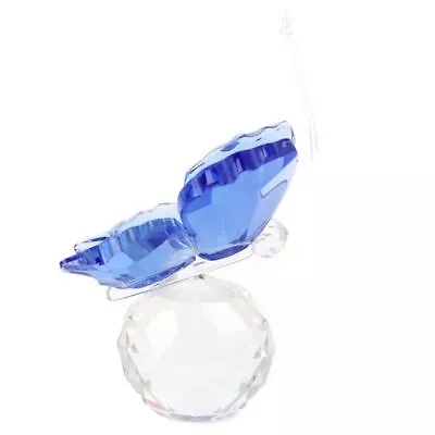 Buy Collection Crystal Butterfly Figurine Glass Craft Crystal Ball Glass Miniature • 5.60£