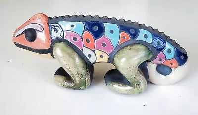 Buy Raku Art Pottery   Iguana Chameleon  Lizard Figurine Sculpture South Africa • 19.28£