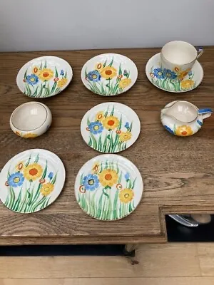 Buy Wonderful Gray's Pottery Hand-Painted Part Tea Set Summertime Pattern • 120£