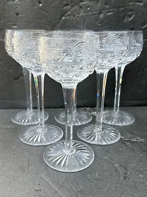 Buy Vintage Set Of Stuart Crystal Mansfield Pattern Champagne Tall Sherbet Glasses • 29.99£