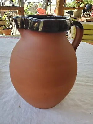 Buy Royal Barum Ware By C. H. Brannam England LARGE 8  Red Clay Pitcher Glaze Inside • 28.56£