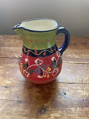 Buy Colorful Del Rio Salado Ceramic Pitcher Made In Spain 3D Hand Painted 32 Oz 6  • 10.44£