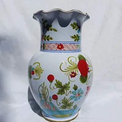 Buy Faenza Blue Carnation Garafano Ceramic Pottery Footed Bud Vase Italy 10  • 39.78£