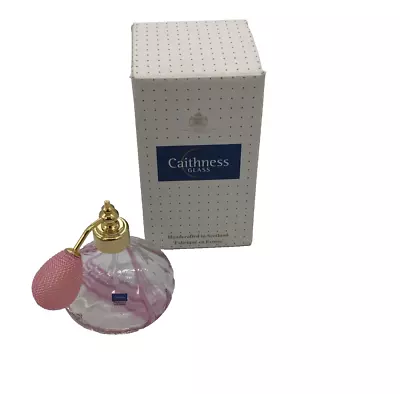 Buy Caithness FLAMENCO Design Pink Glass Perfume Bottle Atomiser With Box • 15£