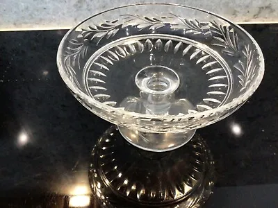 Buy Vintage Stuart Crystal Glass Tazza Or Footed Comport - 7  Diameter  • 20£