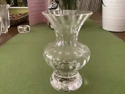 Buy Dartington Glass Ripple Small Ripple  Vase Designed By Frank Thrower • 8£