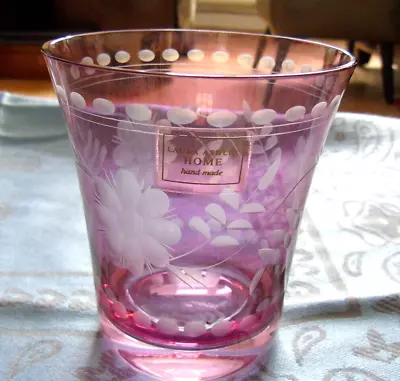 Buy Laura Ashley Small Lilac Cut Glass Decorative Glass Vase • 11.25£