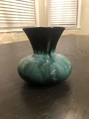 Buy BMP Blue Mountain Pottery Canada Vase Green Drip Glaze  5  Tall • 14.23£