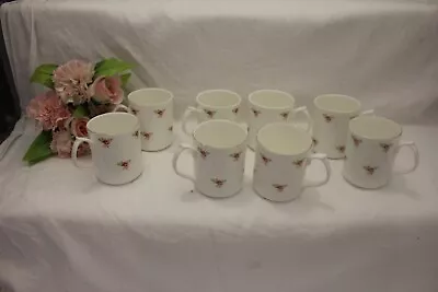 Buy 10322mm  Lovely Vintage Duchess China Mugs X 8 Tiny Ditsy Pink Roses • 20£