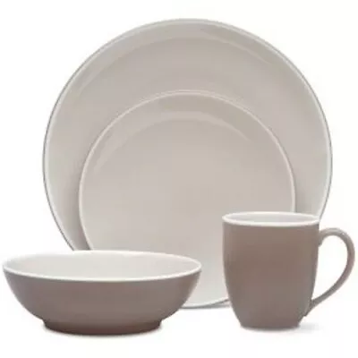 Buy Noritake ColorTrio Clay Coupe 16Pc Dinnerware Set, Service For 4 • 182.08£