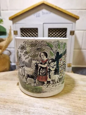 Buy Old Stoneware Cup Antique Farm Yard  • 9.99£