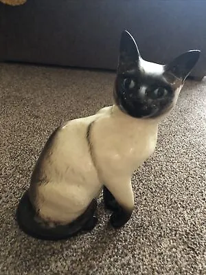 Buy Beswick Siamese Cat Sitting Up 9.5” Tall England Numbered 1882 Preowned Animals • 17.99£