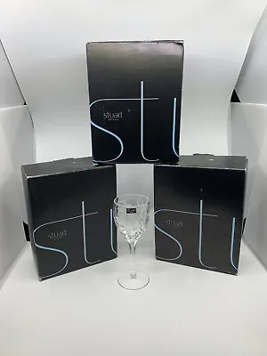 Buy Stuart Crystal Cascade Claret Wine Glasses Set Of 6 • 316.96£