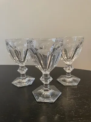 Buy 3 Stunning Iconic Baccarat Harcourt 1841 Wine Glasses In Excellent Condition • 325£