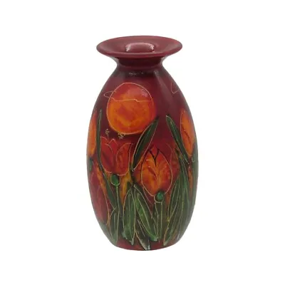 Buy Anita Harris Art Pottery 21cm Vase In Spring Tulip Design • 79.99£
