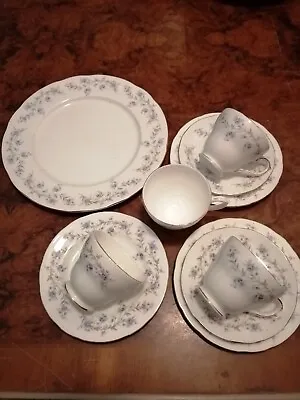 Buy 10 Piece Vintage Duchess Tranquility Part Set Dinner & Side Plates Cups Saucers  • 22£