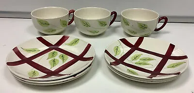 Buy Swinnertons Staffordshire Hand Painted 3 X Cups, 3 X Saucers & 3 X Side Plates • 9.99£
