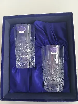 Buy Royal Doulton Finest Crystal Hellene Rummer Highball Tumblers With Stickers New • 35£