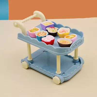 Buy Kids Toy Tea Dessert Trolley Cart - Pretend Play Set • 9.55£