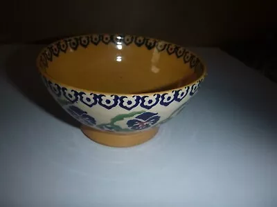 Buy Nicholas Mosse Pottery Made In Ireland  Pansy ~ 4 3/4  Footed Bowl  VGC See Pics • 19.20£