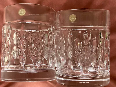 Buy RALPH LAUREN Whiskey Tumblers Crystal  ASTON  Double Old Fashioned 10.5cm Pair • 75£