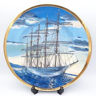 Buy Vintage Fenton China Company Display Plate, France 11 Ship, Signed By P A BATE • 8£