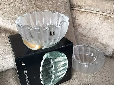 Buy Vintage Dartington Lead Crystal Glass Grapefruit Dishes X 2 Boxed • 17.99£