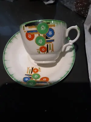Buy Art Deco Tea Cup And Saucer. Set Of 4. No Chips Or Cracks • 8£
