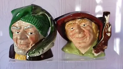 Buy Vintage Oldcourt Ware Pottery Character Jugs : Fisherman & Poacher : Medium 5  • 24£
