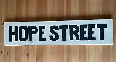 Buy HOPE STREET Ceramic Street Sign By Ambrose Walker & Co. Stockton. 65cm X 15cm • 110£