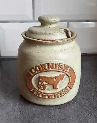 Buy Tremar Cornish Pottery Cream Preserve Pot 'Cornish Goodies' Vintage Retro 1970s • 11.50£
