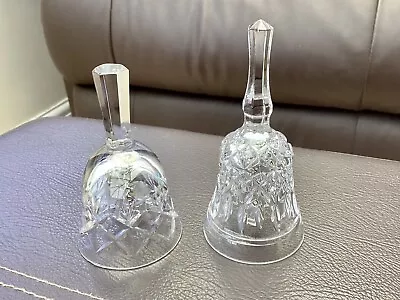 Buy Beautiful Vintage Cut Glass Bells - Excellent Condition • 5£
