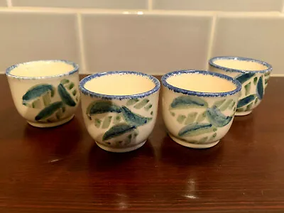 Buy Set Of Four Poole Pottery England Hand Painted Egg Cups... • 22.68£