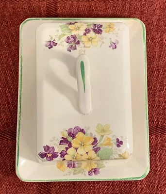 Buy Vintage BCM Nelson Ware Floral Butter Dish App 15.5cm X 12.5cm X 8cm Tall  • 3.50£