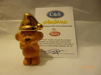 Buy Wade-gingie Whimsie With Gold Christmas Hat Le 10 Rare • 69.99£